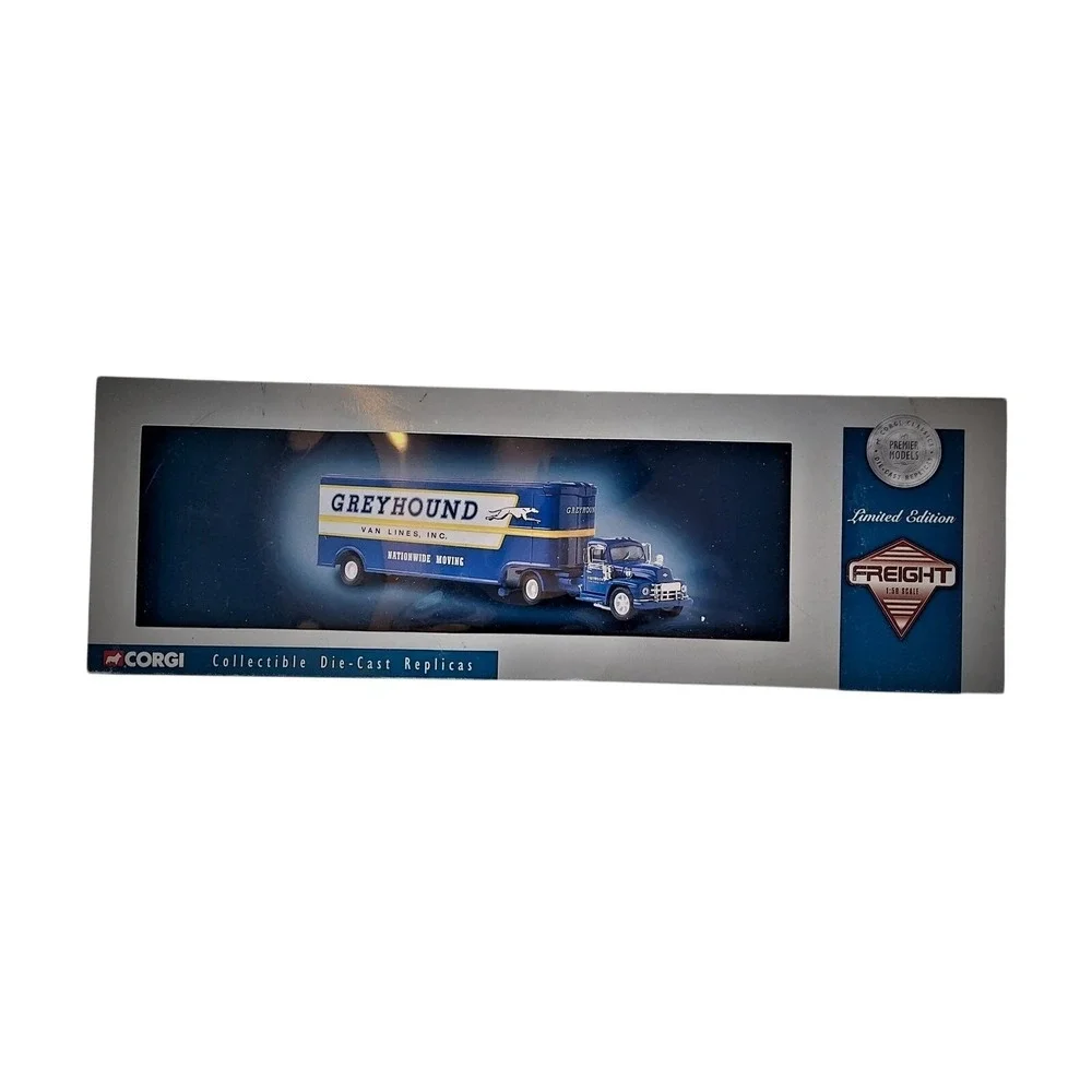 2000 Corgi 53101 Diamond T620 Artic Fruehauf Trailer Greyhound Lines 1/50 Scale